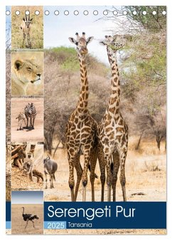 Serengeti Pur - Tansania (Tischkalender 2025 DIN A5 hoch), CALVENDO Monatskalender