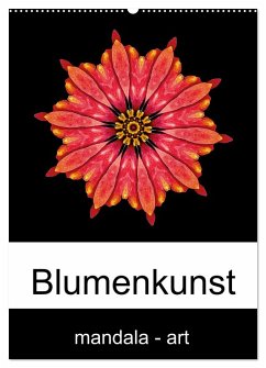 Blumenkunst - mandala-art (Wandkalender 2025 DIN A2 hoch), CALVENDO Monatskalender