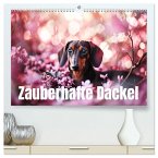 Zauberhafte Dackel (hochwertiger Premium Wandkalender 2025 DIN A2 quer), Kunstdruck in Hochglanz