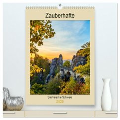Zauberhafte Sächsische Schweiz (hochwertiger Premium Wandkalender 2025 DIN A2 hoch), Kunstdruck in Hochglanz