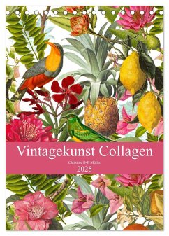 Vintagekunst Collagen (Tischkalender 2025 DIN A5 hoch), CALVENDO Monatskalender - Calvendo;B-B Müller, Christine