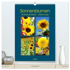 Sonnenblumen - Strahlende Blüten (hochwertiger Premium Wandkalender 2025 DIN A2 hoch), Kunstdruck in Hochglanz