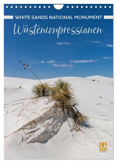 WHITE SANDS NATIONAL MONUMENT Wüstenimpressionen (Wandkalender 2025 DIN A4 hoch), CALVENDO Monatskalender