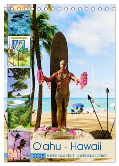 O'ahu - Hawaii, Bilder aus dem Südseeparadies (Tischkalender 2025 DIN A5 hoch), CALVENDO Monatskalender