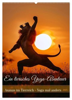 Ein tierisches Yoga-Abenteuer (Wandkalender 2025 DIN A2 hoch), CALVENDO Monatskalender - Calvendo;Rübsamen, Peter