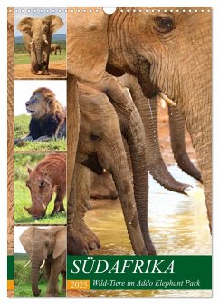 SÜDAFRIKA Wild-Tiere im Addo Elephant Park (Wandkalender 2025 DIN A3 hoch), CALVENDO Monatskalender