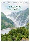 Neuseeland Impressionen (Tischkalender 2025 DIN A5 hoch), CALVENDO Monatskalender