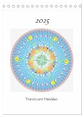 Transluzent-Mandalas (Tischkalender 2025 DIN A5 hoch), CALVENDO Monatskalender