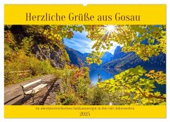 Herzliche Grüße aus Gosau (Wandkalender 2025 DIN A2 quer), CALVENDO Monatskalender