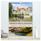 TÜBINGEN UND BLAUBEUREN Historische Schwäbische Alb (hochwertiger Premium Wandkalender 2025 DIN A2 hoch), Kunstdruck in Hochglanz