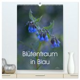 Blütentraum in Blau (hochwertiger Premium Wandkalender 2025 DIN A2 hoch), Kunstdruck in Hochglanz