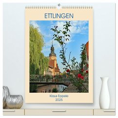 ETTLINGEN (hochwertiger Premium Wandkalender 2025 DIN A2 hoch), Kunstdruck in Hochglanz