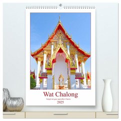 Wat Chalong - Tempel mit ganz speziellem Charme (hochwertiger Premium Wandkalender 2025 DIN A2 hoch), Kunstdruck in Hochglanz - Calvendo;Schwarze, Nina