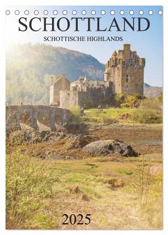 Schottland -Schottische Highlands (Tischkalender 2025 DIN A5 hoch), CALVENDO Monatskalender - Calvendo;pixs:sell