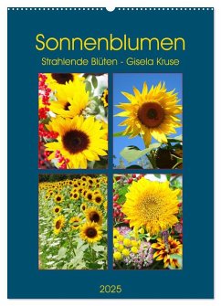 Sonnenblumen - Strahlende Blüten (Wandkalender 2025 DIN A2 hoch), CALVENDO Monatskalender