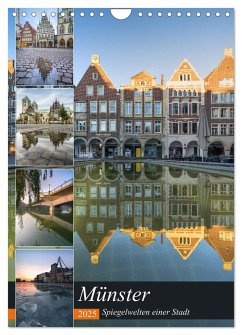 Münster - Spiegelwelten einer Stadt (Wandkalender 2025 DIN A4 hoch), CALVENDO Monatskalender - Calvendo;Herzog, Gregor