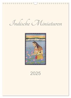 Indische Miniaturen (Wandkalender 2025 DIN A3 hoch), CALVENDO Monatskalender