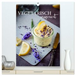 Vegetarisch inspiriert (hochwertiger Premium Wandkalender 2025 DIN A2 hoch), Kunstdruck in Hochglanz