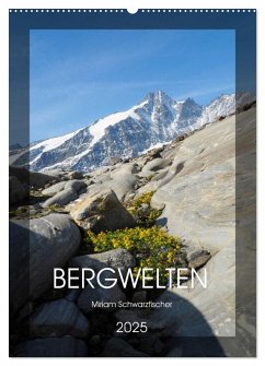 Bergwelten Wandkalender (Wandkalender 2025 DIN A2 hoch), CALVENDO Monatskalender