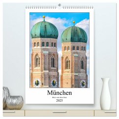 München Blick vom Alten Peter (hochwertiger Premium Wandkalender 2025 DIN A2 hoch), Kunstdruck in Hochglanz