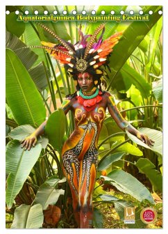 Äquatorialguinea Bodypainting Festival (Tischkalender 2025 DIN A5 hoch), CALVENDO Monatskalender