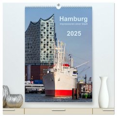 Hamburg - Impressionen einer Stadt (hochwertiger Premium Wandkalender 2025 DIN A2 hoch), Kunstdruck in Hochglanz - Calvendo;Kolfenbach, Klaus