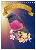 Wunderbare märchenhafte Welt der Vögel (Tischkalender 2025 DIN A5 hoch), CALVENDO Monatskalender