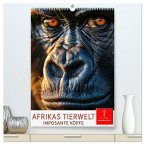 Afrikas Tierwelt - imposante Köpfe (hochwertiger Premium Wandkalender 2025 DIN A2 hoch), Kunstdruck in Hochglanz