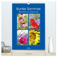 Bunter Sommer (hochwertiger Premium Wandkalender 2025 DIN A2 hoch), Kunstdruck in Hochglanz - Calvendo;Kruse, Gisela