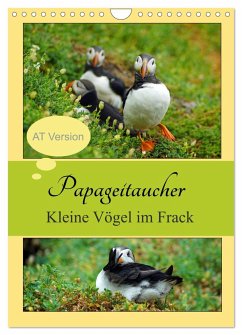 Papageitaucher Kleine Vögel im Frack AT Version (Wandkalender 2025 DIN A4 hoch), CALVENDO Monatskalender