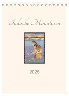 Indische Miniaturen (Tischkalender 2025 DIN A5 hoch), CALVENDO Monatskalender