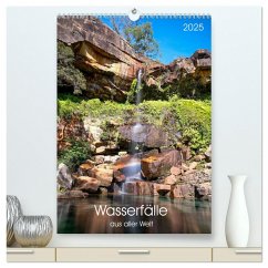 Wasserfälle aus aller Welt (hochwertiger Premium Wandkalender 2025 DIN A2 hoch), Kunstdruck in Hochglanz