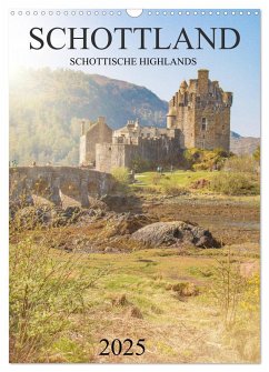 Schottland -Schottische Highlands (Wandkalender 2025 DIN A3 hoch), CALVENDO Monatskalender