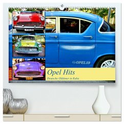 Opel Hits - Deutsche Oldtimer in Kuba (hochwertiger Premium Wandkalender 2025 DIN A2 quer), Kunstdruck in Hochglanz