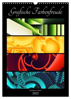 Grafische Farbenfreude (Wandkalender 2025 DIN A3 hoch), CALVENDO Monatskalender