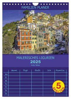 Malerisches Ligurien (Wandkalender 2025 DIN A4 hoch), CALVENDO Monatskalender