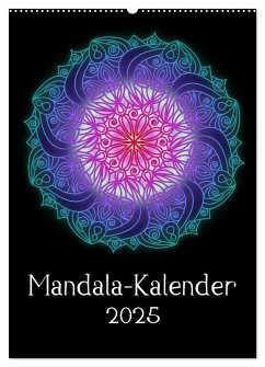 Mandala-Kalender 2025 (Wandkalender 2025 DIN A2 hoch), CALVENDO Monatskalender