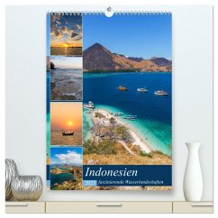 Indonesien - faszinierende Wasserlandschaften (hochwertiger Premium Wandkalender 2025 DIN A2 hoch), Kunstdruck in Hochglanz