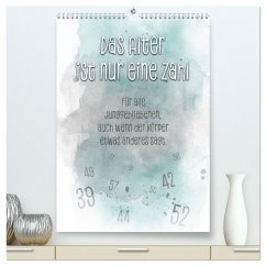Das Alter ist nur eine Zahl (hochwertiger Premium Wandkalender 2025 DIN A2 hoch), Kunstdruck in Hochglanz - Viola, Melanie