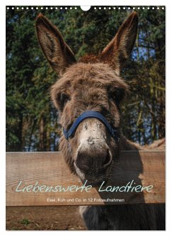 Liebenswerte Landtiere (Wandkalender 2025 DIN A3 hoch), CALVENDO Monatskalender