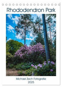 Rhododendron Park (Tischkalender 2025 DIN A5 hoch), CALVENDO Monatskalender