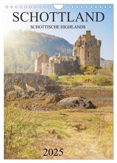 Schottland -Schottische Highlands (Wandkalender 2025 DIN A4 hoch), CALVENDO Monatskalender