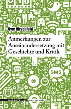 Cover Anmerkungen zur Auseinandersetzung mit Geschichte und Kritik