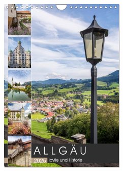 ALLGÄU Idylle und Historie (Wandkalender 2025 DIN A4 hoch), CALVENDO Monatskalender