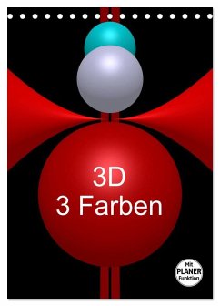 3D - 3 Farben (Tischkalender 2025 DIN A5 hoch), CALVENDO Monatskalender - Calvendo;Bild, Issa