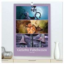 Geliebte Fabelwesen (hochwertiger Premium Wandkalender 2025 DIN A2 hoch), Kunstdruck in Hochglanz