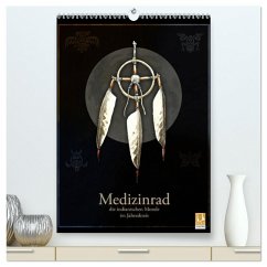 Medizinrad - die indianischen Monde im Jahreskreis (hochwertiger Premium Wandkalender 2025 DIN A2 hoch), Kunstdruck in Hochglanz - Calvendo;Spangenberg, Frithjof