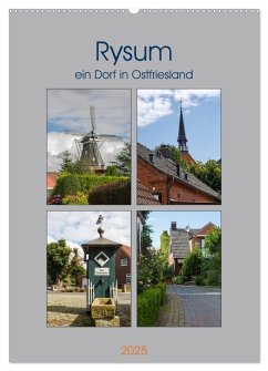 Rysum, ein Dorf in Ostfriesland (Wandkalender 2025 DIN A2 hoch), CALVENDO Monatskalender - Calvendo;pötsch, rolf