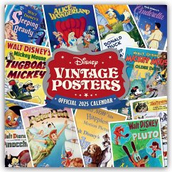 Disney Vintage Posters - Disney Filmplakate - Offizieller Kalender 2025 - Wandkalender - Danilo Promotion Ltd