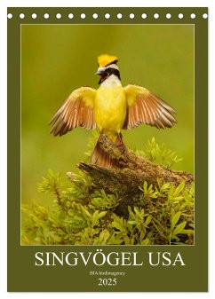 Singvögel USA (Tischkalender 2025 DIN A5 hoch), CALVENDO Monatskalender